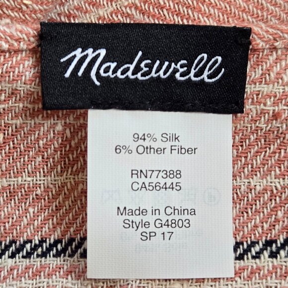 Madewell 94% Silk Scarf Wrap - Picture 2 of 10